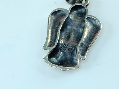 Rare Retired JAMES AVERY Sterling Silver Praying Angel Charm Pendant w/box JR210