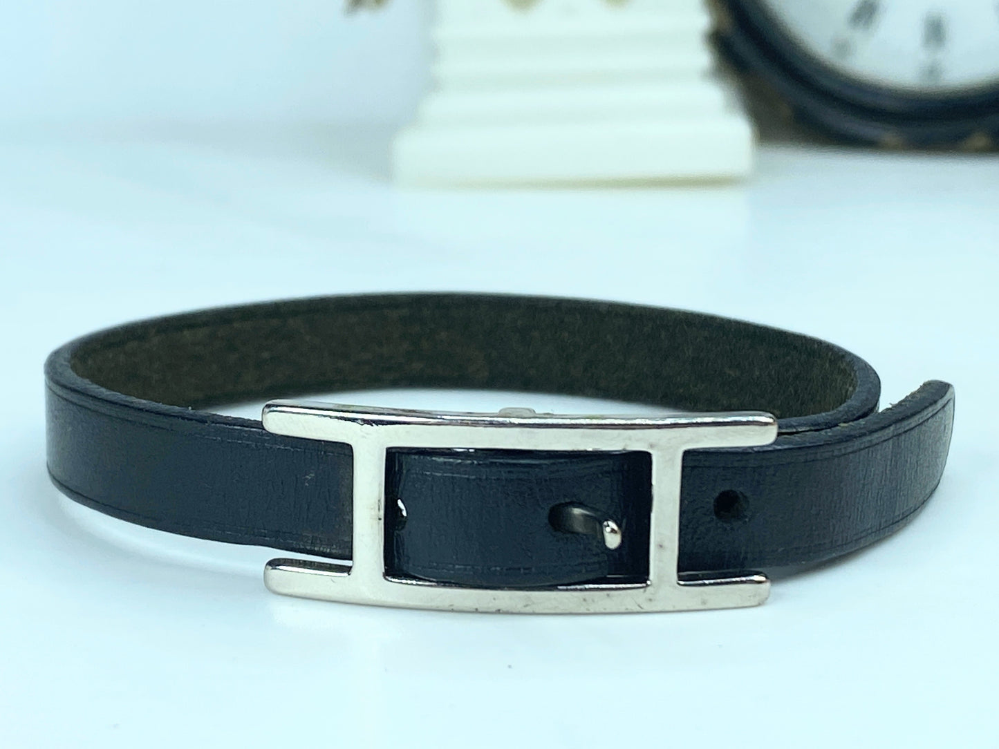 Hermes  Chamonix Hapi Single Tour Bracelet Black GS569