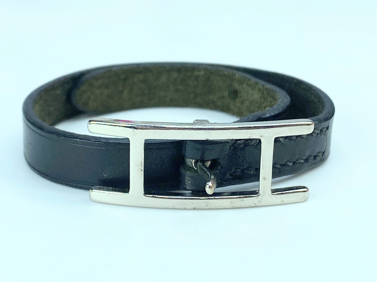 Hermes  Chamonix Hapi Single Tour Bracelet Black GS569