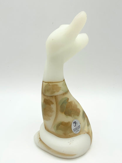 Fenton Camouflage Military Happy Cat 6.0" Mint condition A198