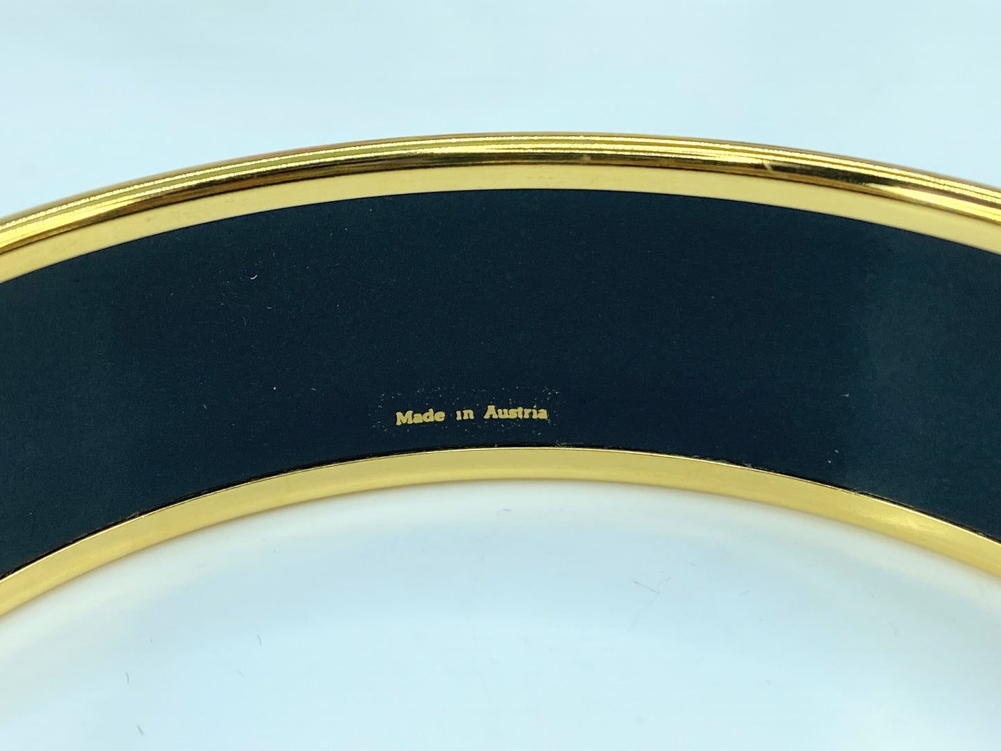 Hermes bracelet 20mm enamel GM bird animal bangle enamel 8.25" GS571