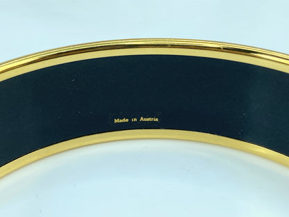Hermes bracelet 20mm enamel GM bird animal bangle enamel 8.25" GS571