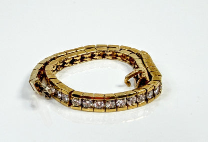 Vintage 14K Gold 2ct Diamond Tennis Bracelet 6.75" 14.3g JR2069