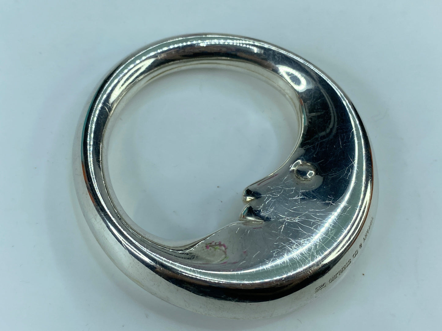 Tiffany & Co Sterling Silver Man In The Moon Baby Rattle w/box 2.5" 34.5g SS90