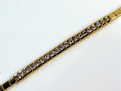 Vintage 14K Gold 2ct Diamond Tennis Bracelet 6.75" 14.3g JR2069