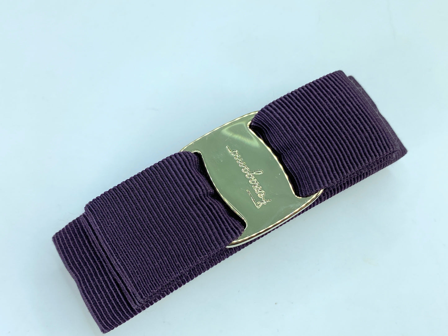 Salvatore Ferragamo - Lavender Vara Bow Hair Clip w/original box GS578