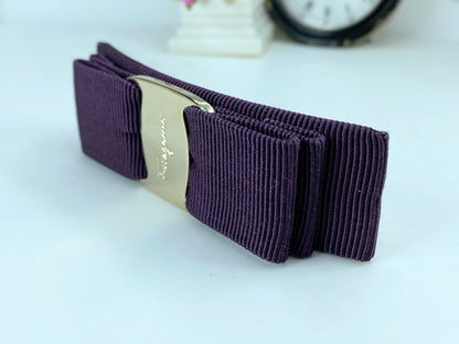 Salvatore Ferragamo - Lavender Vara Bow Hair Clip w/original box GS578