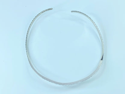 Sterling Silver 925 Greek Meander Fret thin choker collar necklace