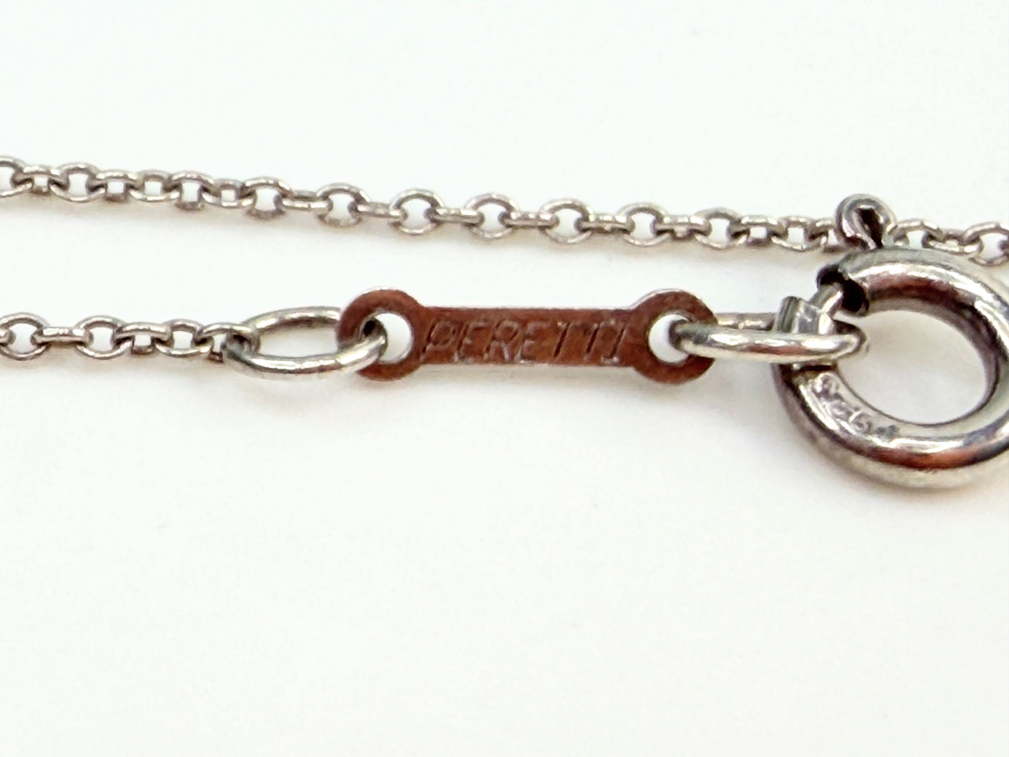 Vintage Tiffany Elsa Peretti Cross Pendant Necklace 925 Silver JR1354