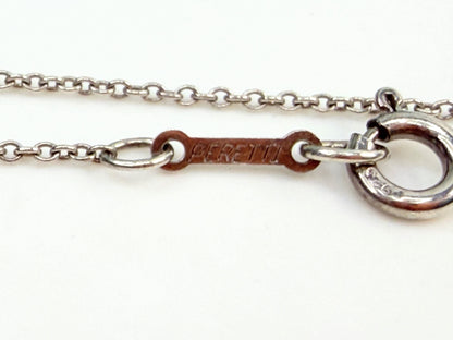 Vintage Tiffany Elsa Peretti Cross Pendant Necklace 925 Silver JR1354