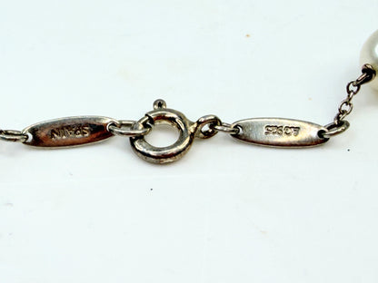 Vintage Tiffany & Co Elsa Peretti Pearl by the Yard sterling necklace 18" JR1355