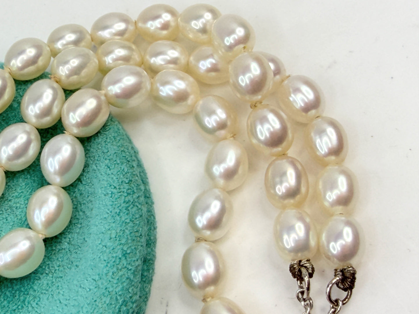 Tiffany & Co. Elsa Peretti Sevillana Toggle sterling Pearl Bracelet JR1356