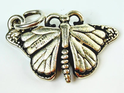 James Avery Sterling Silver Butterfly Charm Multitone Accent 2.5g JR2113