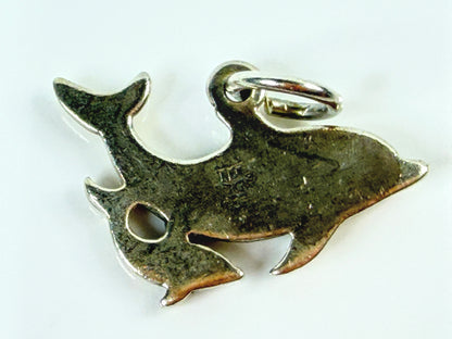 James Avery Sterling Silver Mother Baby Dolphin Ocean Animal Charm JR2149