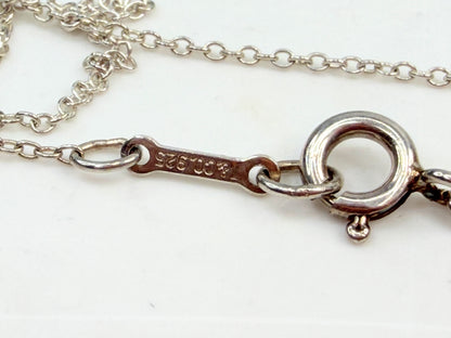 Vintage Tiffany & Co Sterling Silver Paloma Picasso "X" Kiss Pendant 17" JR1361