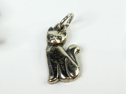 James Avery Sterling Silver Sitting Cat Charm Feline Animal Jewelry JR2141