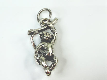 James Avery Sterling Silver Hanging Monkey Animal Charm 2.8g JR2131