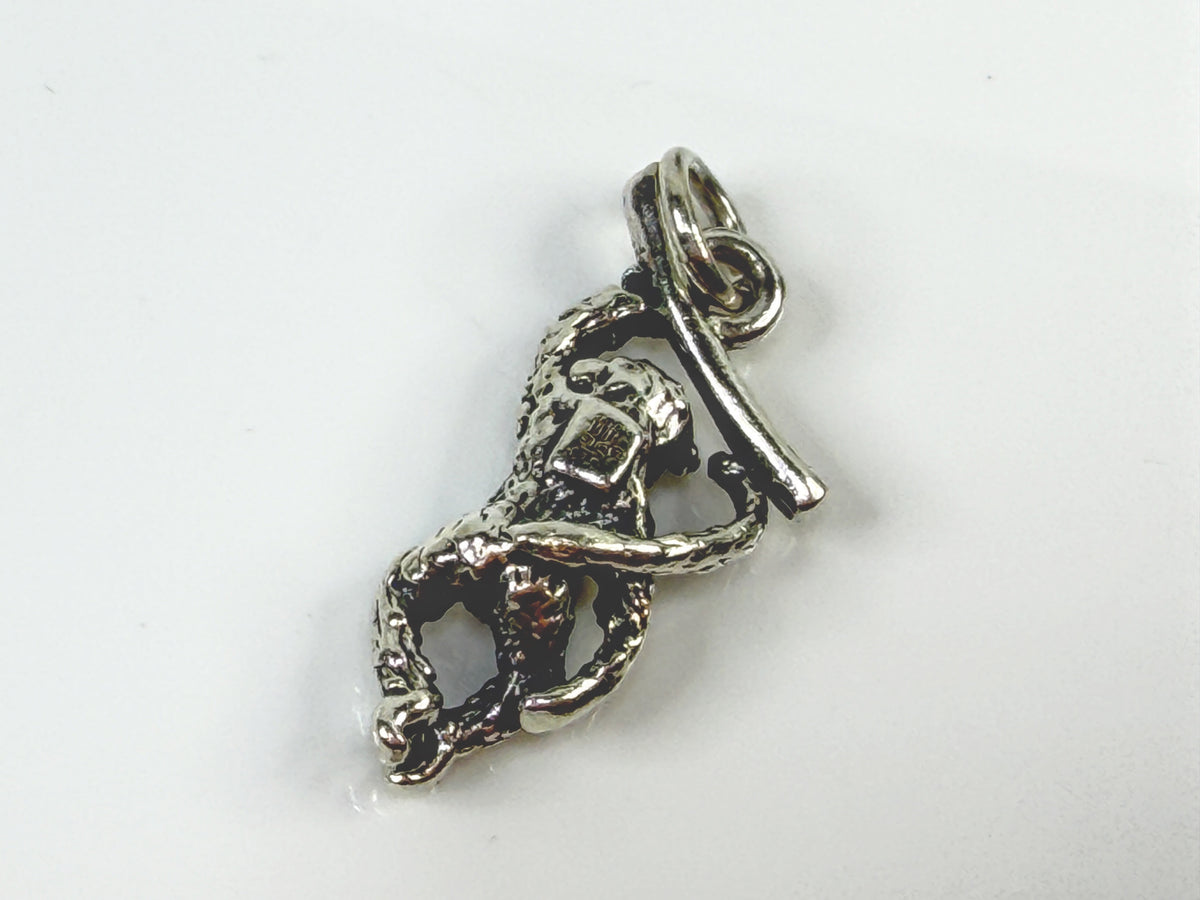 James Avery Sterling Silver Hanging Monkey Animal Charm 2.8g JR2131