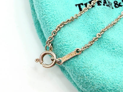 Vintage Tiffany Sterling Silver Peretti 22mm Open Heart 16” JR1369