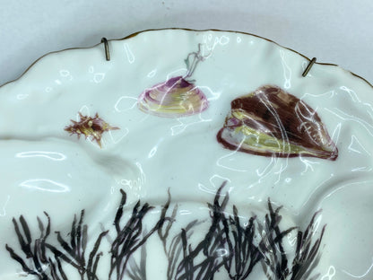 19th century Haviland & Co Limoges Oyster plate with Turkey Pattern H & Co A333