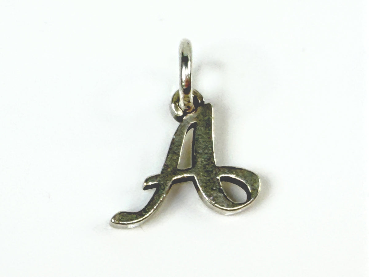James Avery Sterling Silver Script Initial Letter A Monogram Charm JR2136