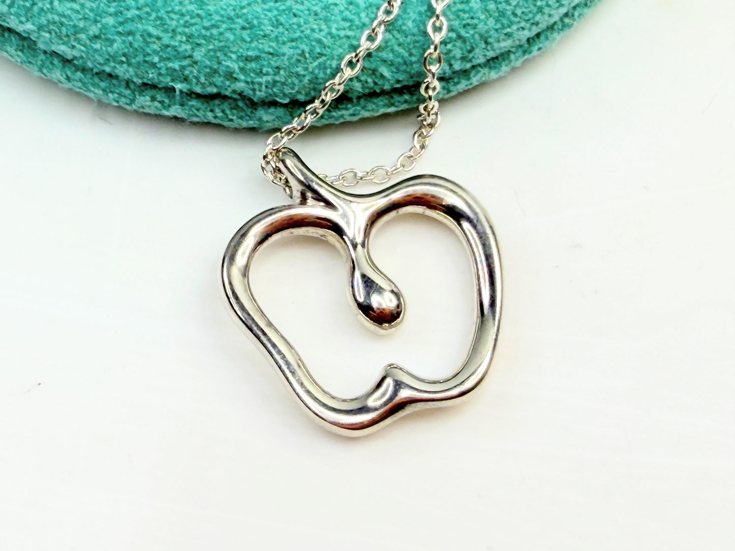 Vintage Tiffany & Co Elsa Peretti Apple Pendant 16" JR1371