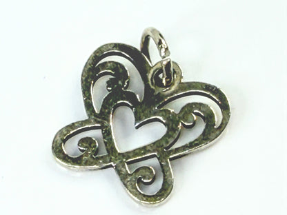 James Avery Sterling Silver large Open Butterfly Heart Love Nature Charm JR2148