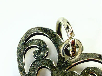 James Avery Sterling Silver large Open Butterfly Heart Love Nature Charm JR2148