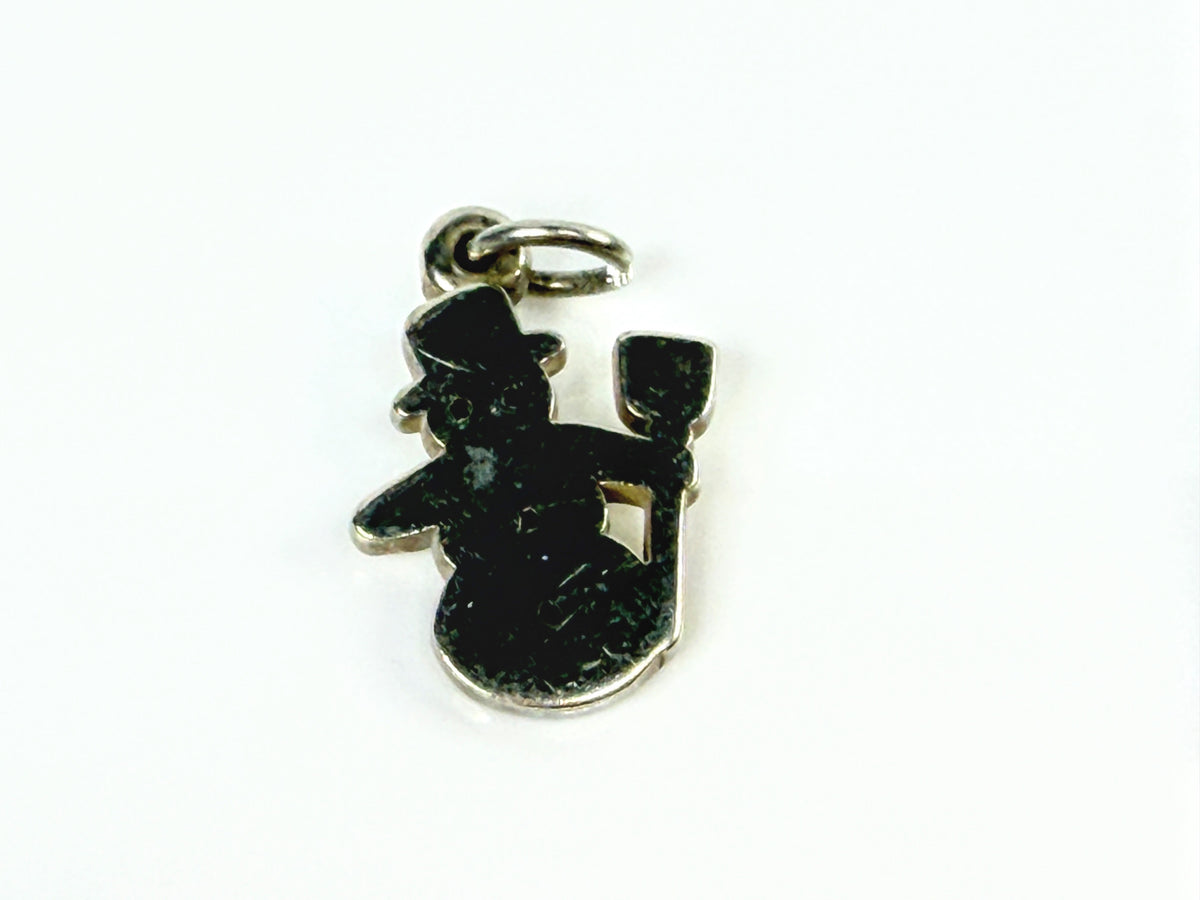 James Avery Retired Sterling Silver Snowman Christmas Holiday Charm JR2139
