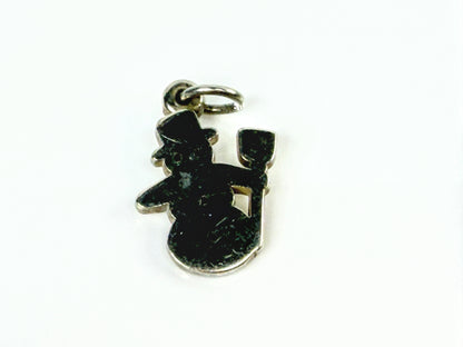James Avery Retired Sterling Silver Snowman Christmas Holiday Charm JR2139