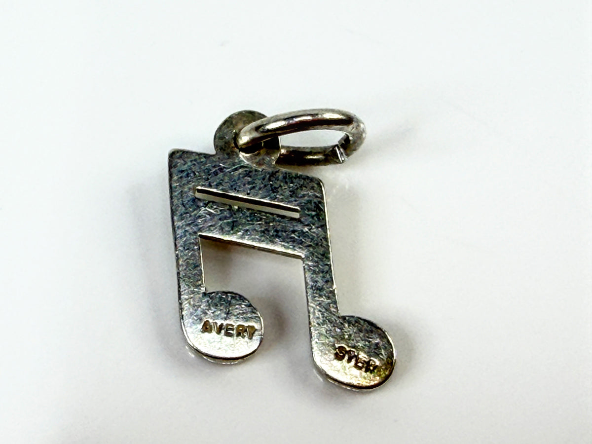 James Avery Retired Sterling Silver Double Music Notes Musical Charm JR2146