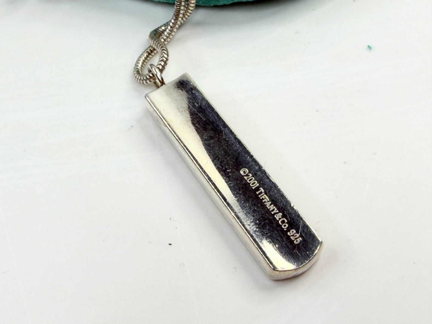 Tiffany & Co 1837 Sterling Silver Bar Necklace 18.25" JR1374