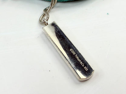Tiffany & Co 1837 Sterling Silver Bar Necklace 18.25" JR1374
