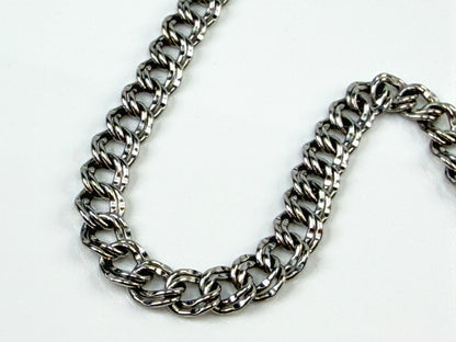 James Avery Sterling Silver Double Link Charm Bracelet 7" Box JR2163