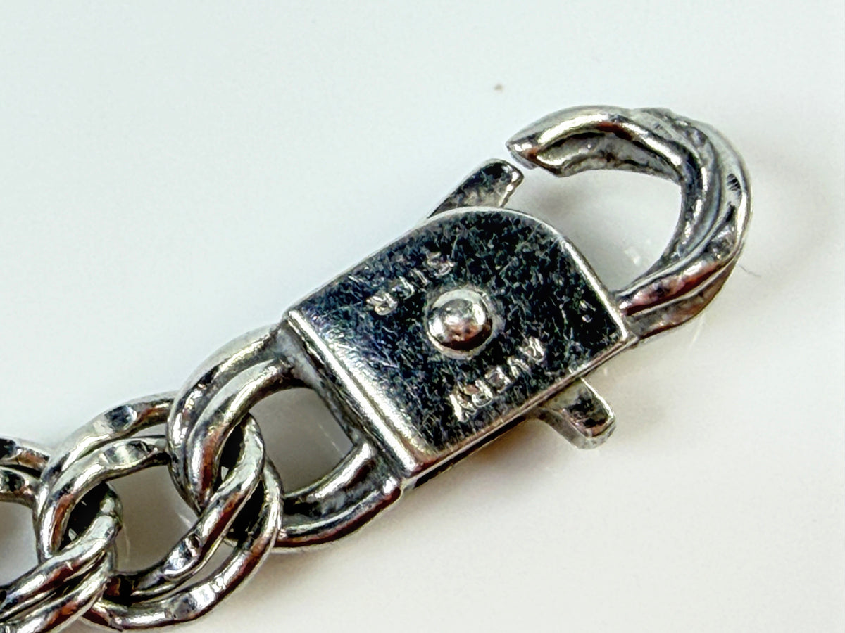 James Avery Sterling Silver Double Link Charm Bracelet 7" Box JR2163
