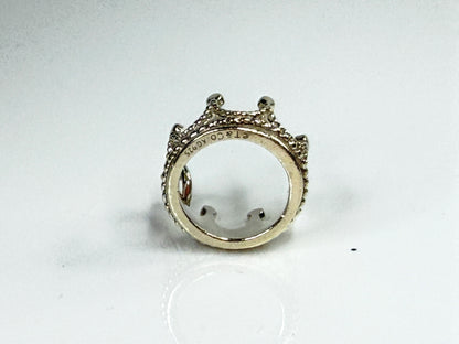 Tiffany & Co. Sterling Silver 3D Princess Crown Charm Pendant AG925 Pouch JR2116