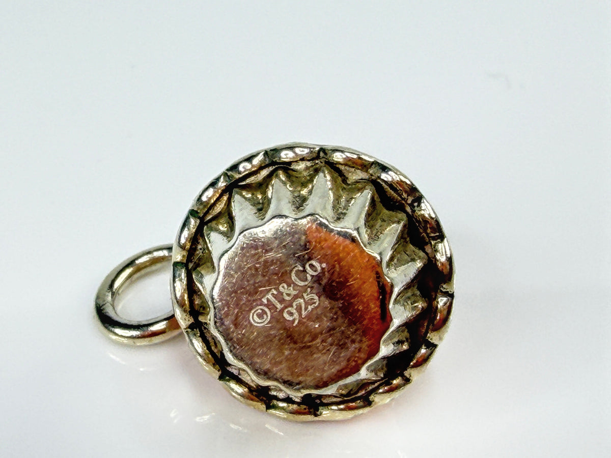 Tiffany & Co. Retired Pink Enamel Sterling Silver Cupcake Charm Pouch JR2150