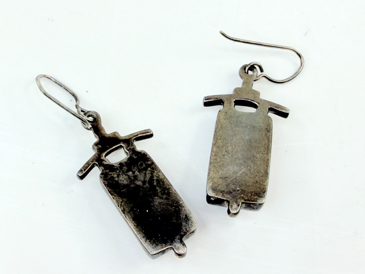 Artistic Sterling Silver Rainbow Moonstone Drop Earrings JR1380