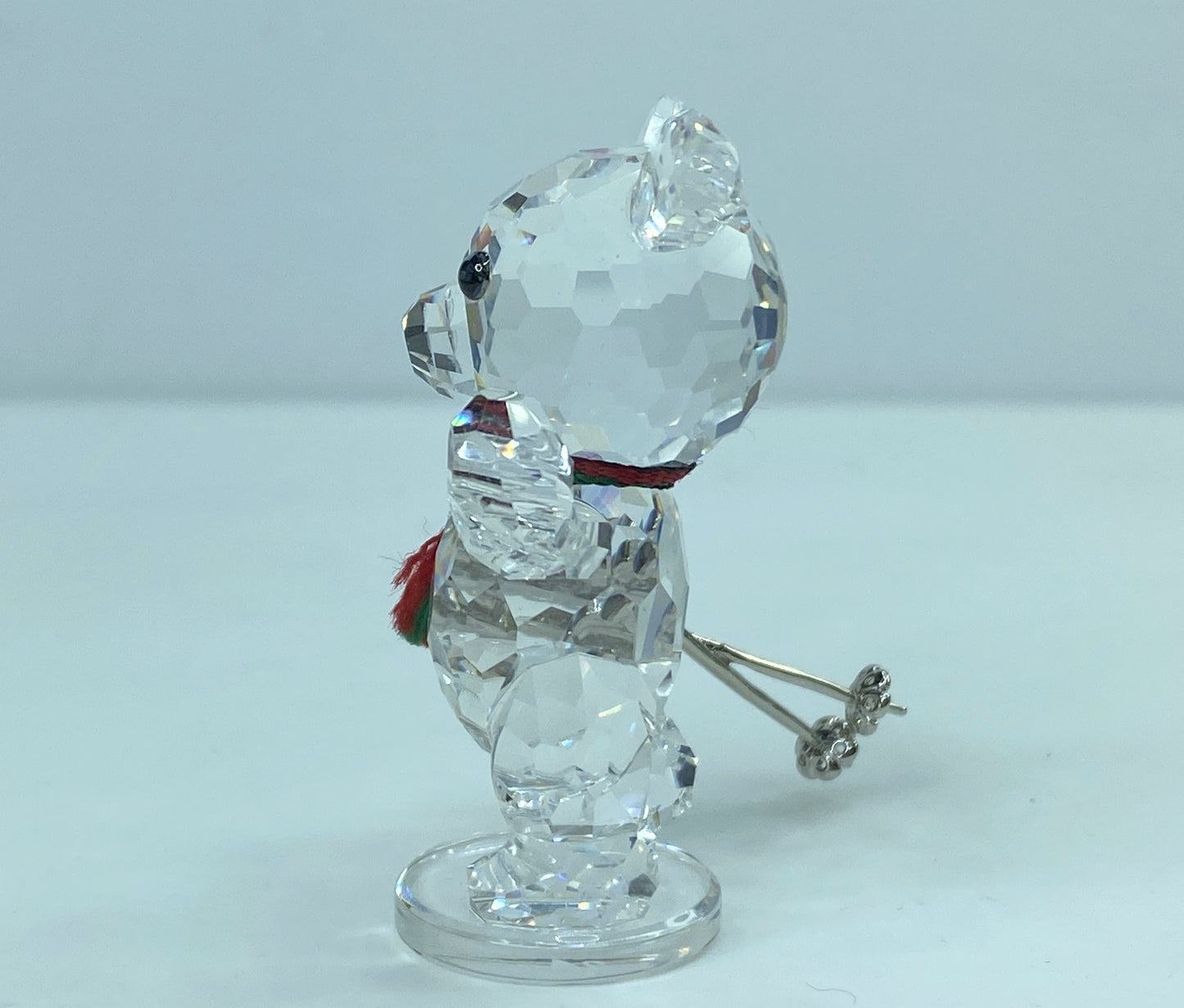 Swarovski Crystal Kris Bear Ski Poles Figurine Glass Martin Zendron S122