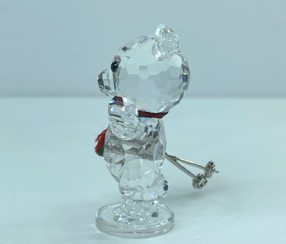 Swarovski Crystal Kris Bear Ski Poles Figurine Glass Martin Zendron S122