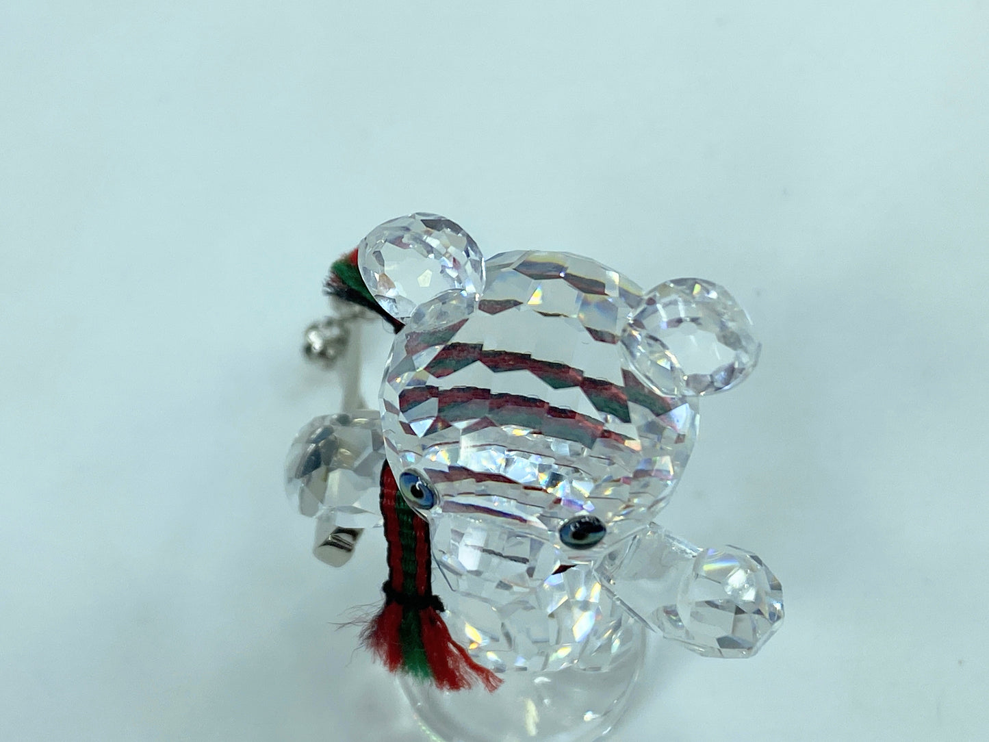 Swarovski Crystal Kris Bear Ski Poles Figurine Glass Martin Zendron S122