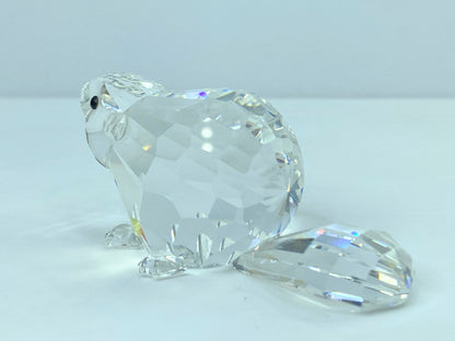 Swarovski Figurine: 164637 Beaver Mother 3 1/8" COA with Mirror S124