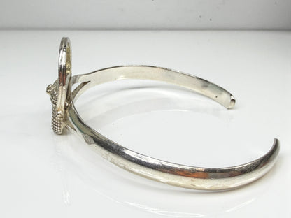 Vintage 925 Sterling Silver Nantucket Basket Cuff Bracelet 21.4g 8" JR2158