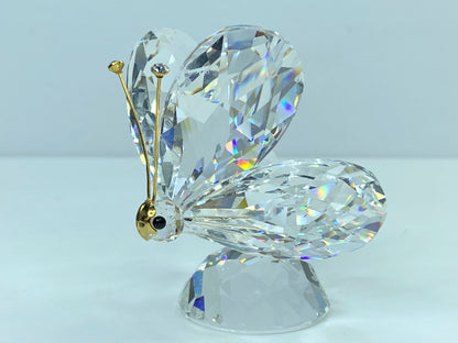 Swarovski Large Butterfly Crystal Tips Gold Antenna 2) COA w/Mirror S126