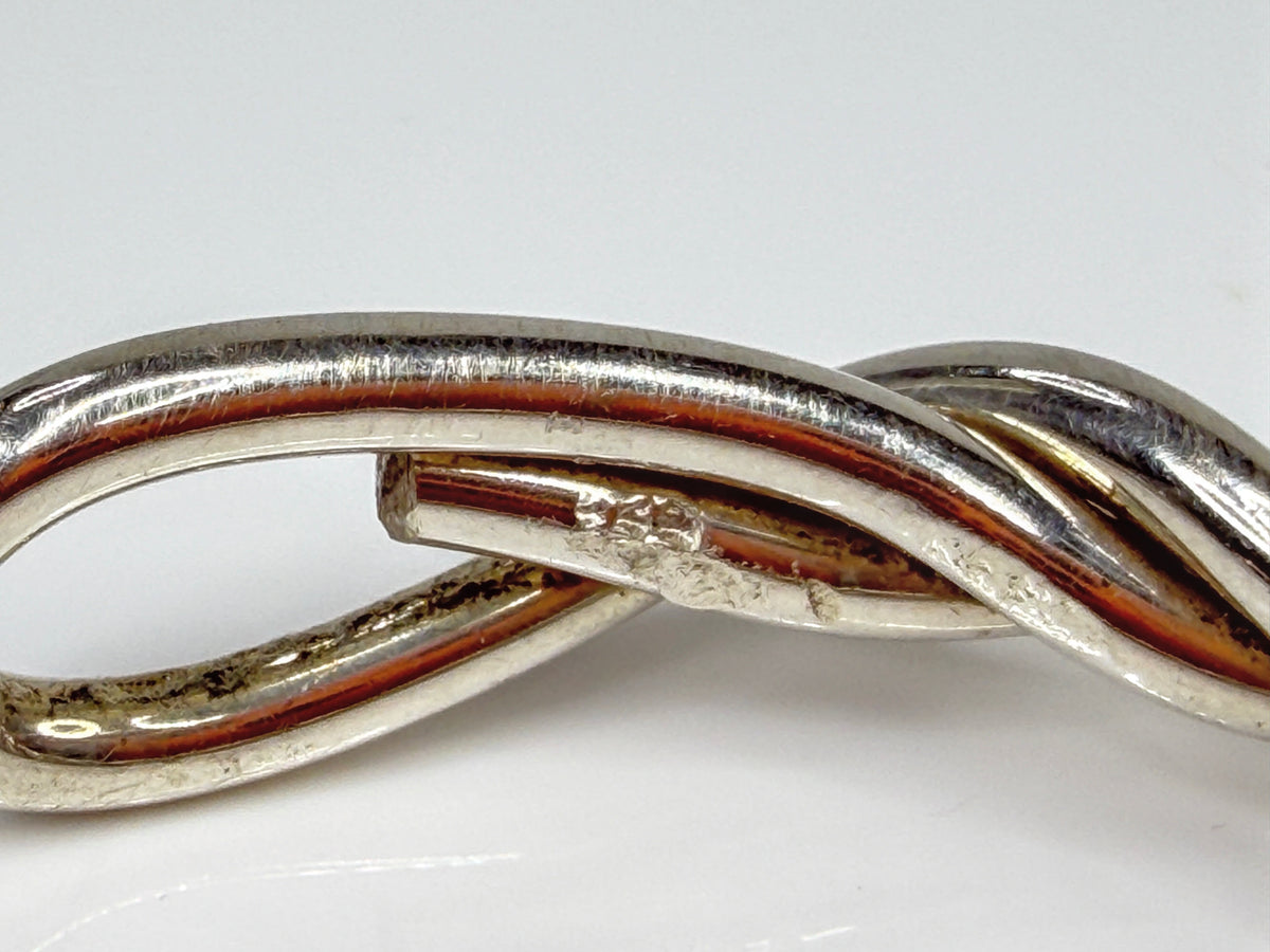 Heavy Handmade Sterling Silver Twisted Rope Cuff Bracelet 40.9g JR2159