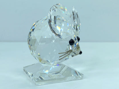 Swarovski Anniversary Mouse Figurine Limited Edition Clear Crystal 5492742 S128