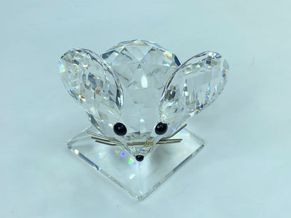 Swarovski Anniversary Mouse Figurine Limited Edition Clear Crystal 5492742 S128