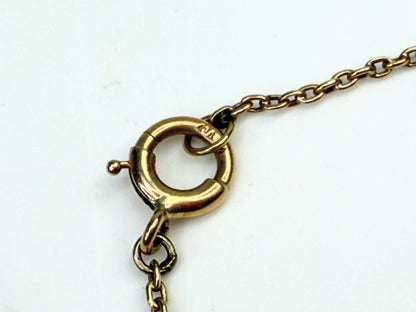 Art Deco Opal Platinum 15K Gold Drop Necklace JR1387