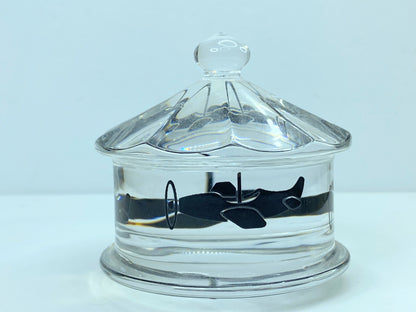 Baccarat "Merry go round" spinning Crystal paperweight 2 7/8" S129