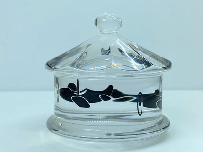 Baccarat "Merry go round" spinning Crystal paperweight 2 7/8" S129